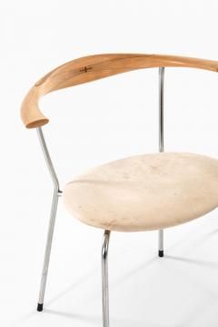 Hans Wegner Set of Six Armchairs Model JH 701 in Birch and Steel by Hans J Wegner 1960s - 4443389