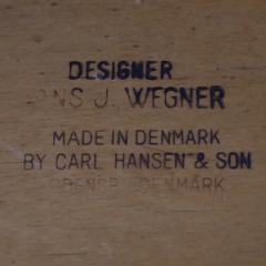 Hans Wegner Set of Six Rarely Seen Scandinavian Modern Dining Chairs by Hans Wegner - 3439719