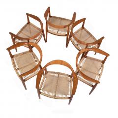 Hans Wegner Six Hans Wegner Classics Arm Chairs for Johannes Hansen - 1057329