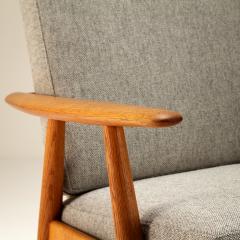 Hans Wegner Solid Oak Cigar Chair by Hans J Wegner for Getama Denmark 1950s - 2257884