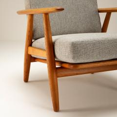 Hans Wegner Solid Oak Cigar Chair by Hans J Wegner for Getama Denmark 1950s - 2257885