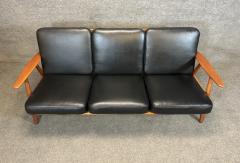 Hans Wegner Vintage Danish Mid Century Modern Cigar Ge 240 Sofa by Hans Wagner for Getama - 3509028