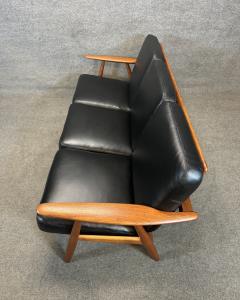 Hans Wegner Vintage Danish Mid Century Modern Cigar Ge 240 Sofa by Hans Wagner for Getama - 3509035