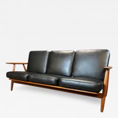 Hans Wegner Vintage Danish Mid Century Modern Cigar Ge 240 Sofa by Hans Wagner for Getama - 3514470