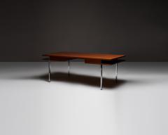 Hans Wegner Walnut and Steel Desk in the Manner of Hans J Wegner Denmark c 1960 - 4695489