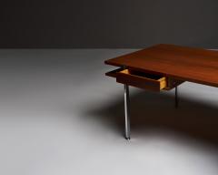 Hans Wegner Walnut and Steel Desk in the Manner of Hans J Wegner Denmark c 1960 - 4695490
