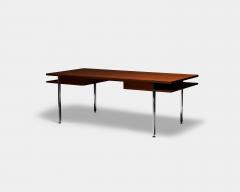 Hans Wegner Walnut and Steel Desk in the Manner of Hans J Wegner Denmark c 1960 - 4697714