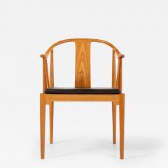 Hans Wegner Wegner China Chair for Fritz Hansen in Cherry and Leather - 3292314