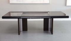Hans von Klier Hans Von Klier Ebony de Macassar and Polished Chrome Desk Skipper Italy - 4702644