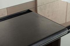 Hans von Klier Hans Von Klier Ebony de Macassar and Polished Chrome Desk Skipper Italy - 4702646