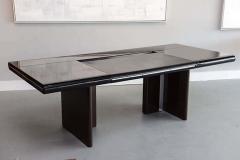 Hans von Klier Hans Von Klier Ebony de Macassar and Polished Chrome Desk Skipper Italy - 4702648