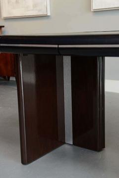 Hans von Klier Hans Von Klier Ebony de Macassar and Polished Chrome Desk Skipper Italy - 4702653