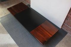 Hans von Klier Large Italian Rosewood and Leather Conference Table Desk By Hans Von Klier - 2923170