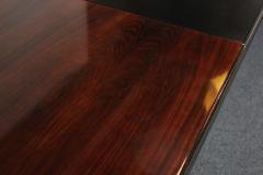 Hans von Klier Large Italian Rosewood and Leather Conference Table Desk By Hans Von Klier - 2923177