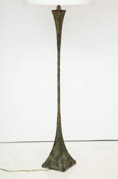 Hansen Patinated Bronze Floor Lamp by S R James France 1950s - 755575