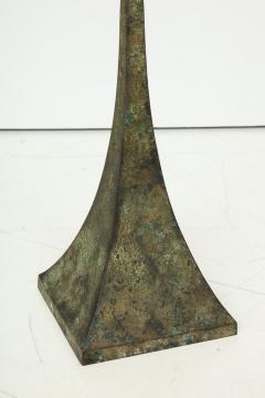 Hansen Patinated Bronze Floor Lamp by S R James France 1950s - 755576