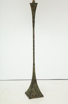 Hansen Patinated Bronze Floor Lamp by S R James France 1950s - 755577