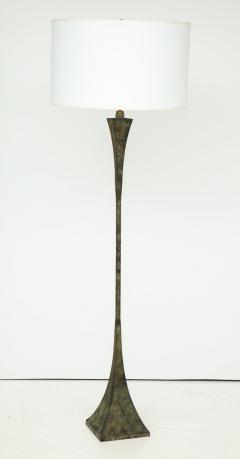Hansen Patinated Bronze Floor Lamp by S R James France 1950s - 755578