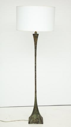 Hansen Patinated Bronze Floor Lamp by S R James France 1950s - 755579