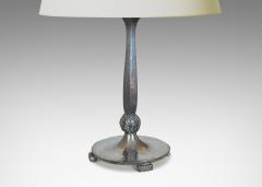 Harald Linder Art Deco Table Lamp in Pewter by Harald Linder for Svenkst Tenn - 3708452