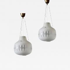 Harald Notini A pair of pendants by Harald Notini for Arvid B hlmarks Lampfabrik - 4379489