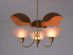 Harald Notini Exceptional Harald Notini Three Arm Chandelier B hlmarks Sweden 1940s - 3312444