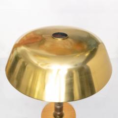Harald Notini HARALD NOTINI FOR BOHLMARKS SWEDISH BRASS AND WOOD LAMP Scandinavian Modern - 2176315