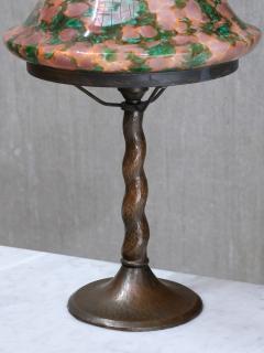 Harald Notini Harald Notini Hammered Copper Table Lamp Model 6834 B hlmarks Sweden 1920s - 4446354
