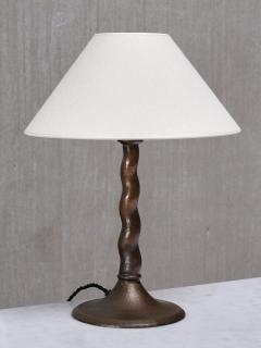 Harald Notini Harald Notini Hammered Copper Table Lamp Model 6834 B hlmarks Sweden 1920s - 4598000