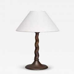 Harald Notini Harald Notini Hammered Copper Table Lamp Model 6834 B hlmarks Sweden 1920s - 4598212