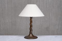 Harald Notini Harald Notini Hammered Copper Table Lamp Model 6834 B hlmarks Sweden 1920s - 4598214