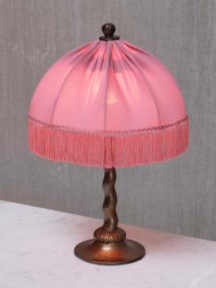 Harald Notini Harald Notini Hammered Copper Table Lamp Model 6839 B hlmarks Sweden 1920s - 4323985
