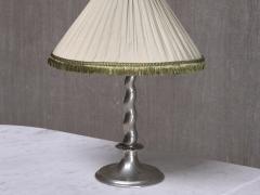 Harald Notini Harald Notini Hammered Tin Table Lamp Model 6891 B hlmarks Sweden 1920s - 4317904