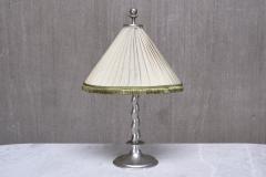 Harald Notini Harald Notini Hammered Tin Table Lamp Model 6891 B hlmarks Sweden 1920s - 4317905