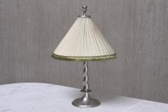 Harald Notini Harald Notini Hammered Tin Table Lamp Model 6891 B hlmarks Sweden 1920s - 4317906