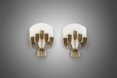 Harald Notini Harald Notini Model 8772 5 Wall Sconces Sweden 1950s - 2934956