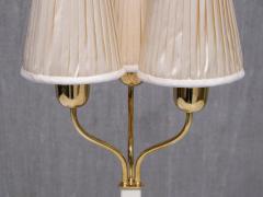Harald Notini Harald Notini Three Arm Brass Table Lamp Model 15484 B hlmarks Sweden 1940s - 4510374