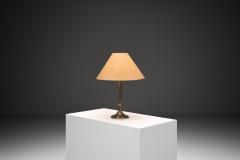 Harald Notini Model 6851 Patinated Brass Table Lamp by Harald Notini Sweden 1920s - 4647011