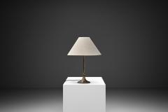 Harald Notini Model 6851 Patinated Brass Table Lamp by Harald Notini Sweden 1920s - 4647032