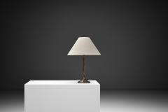 Harald Notini Model 6851 Patinated Brass Table Lamp by Harald Notini Sweden 1920s - 4647036