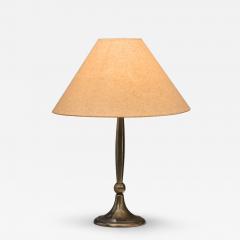 Harald Notini Model 6851 Patinated Brass Table Lamp by Harald Notini Sweden 1920s - 4684884