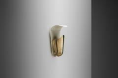 Harald Notini Model 8596 Brass Wall Lamp by Notini Attr for Bo hlmarks Sweden 1950s - 4146333