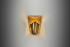 Harald Notini Model 8596 Brass Wall Lamp by Notini Attr for Bo hlmarks Sweden 1950s - 4146334