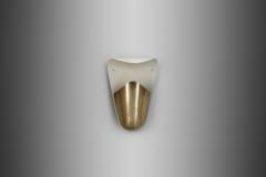 Harald Notini Model 8596 Brass Wall Lamp by Notini Attr for Bo hlmarks Sweden 1950s - 4146335