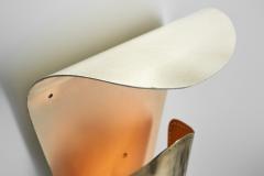 Harald Notini Model 8596 Brass Wall Lamp by Notini Attr for Bo hlmarks Sweden 1950s - 4146336