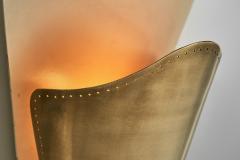 Harald Notini Model 8596 Brass Wall Lamp by Notini Attr for Bo hlmarks Sweden 1950s - 4146337