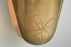 Harald Notini Model 8596 Brass Wall Lamp by Notini Attr for Bo hlmarks Sweden 1950s - 4146354