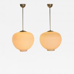 Harald Notini Pair of 11908 Lamps by Harald Notini Attr for B hlmarks Sweden 1950s - 4344360