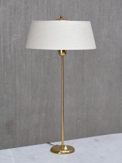 Harald Notini Pair of Tall Brass Table Lamps by Harald Notini for B hlmarks Sweden 1950s - 4557474