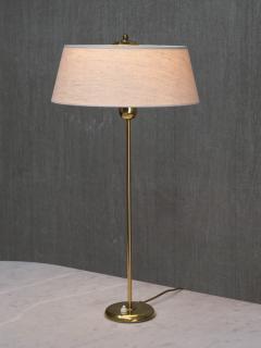 Harald Notini Pair of Tall Brass Table Lamps by Harald Notini for B hlmarks Sweden 1950s - 4557476